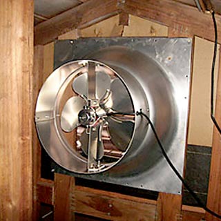 gable mount fan